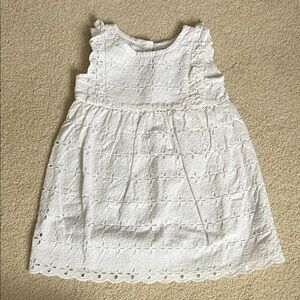 Hanna Andersson White Eyelet Dress